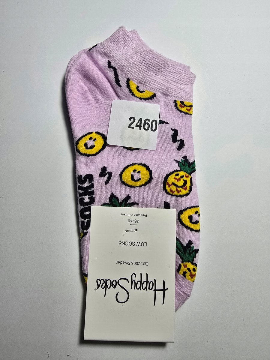 Kolorowe skarpety Happy Socks stopki unisex rozmiar 36-40 (2460)