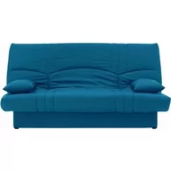 Sofy i kanapy - Sofa rozkładana 3-osobowa - Tkanina w kolorze kaczego błękitu - Styl współczesny - dł. 190 x gł. 92 cm - MARZENIE - miniaturka - grafika 1