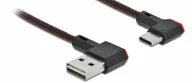 Kable USB - Kabel USB Delock KABEL USB-CM->USB-AM 2.0 0.5M KĄTOWY PRAWO CZARNY DELOCK - miniaturka - grafika 1