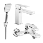 Baterie umywalkowe - Mexen Uno R62 zestaw wannowy, chrom - miniaturka - grafika 1