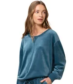 Bielizna nocna - Góra od piżamy Mix & Match VELOUR SWEATER-42 - miniaturka - grafika 1