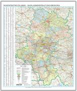 EkoGraf, Województwo śląskie mapa ścienna na podkładzie w drewnianej ramie, 1:200 000