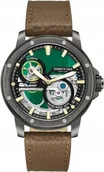 Zegarki męskie - Zegarek męski KENNETH COLE KCWGE0033701 zielony sportowy skeleton - miniaturka - grafika 1