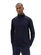 Koszulki męskie - TOM TAILOR Koszulka męska z długim rękawem, 10668 - Sky Captain Blue, 3XL - miniaturka - grafika 1