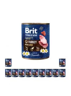 Brit Premium By Nature Puszka Indyk z Wątróbką 800g - Mokra karma dla psów - miniaturka - grafika 2