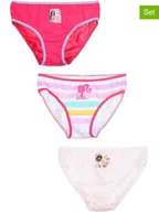 Majtki dla dzieci - Barbie Majtki (3 pary) "Barbie" w kolorze biało-jasnoróżowo-różowym - miniaturka - grafika 1