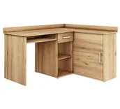 Biurka - Biurko narożne wolnostojące MICHAŁ I dąb złoty - miniaturka - grafika 1