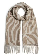 Apaszki i szaliki damskie - Pieces Szal w kolorze beżowym - miniaturka - grafika 1