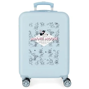 Joumma Disney Minnie American Darling Kabina Walizka Niebieski 38x55x20 cms Sztywne ABS Zamknięcie kombinowane boczne 35L 2 kg 4 Podwójne Koła Bagaż Ręka, niebieski, Walizka kabinowa - Walizki - miniaturka - grafika 1