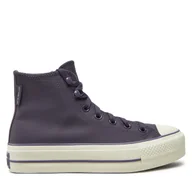 Trampki damskie - Trampki Converse Chuck Taylor All Star Lift Platform A11159C 501 Fioletowy - miniaturka - grafika 1