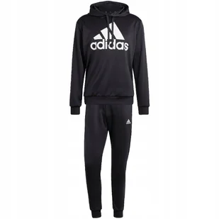 Dres męski adidas Terry Hooded Tracksuit czarny IP1610 2XL - Dresy męskie - miniaturka - grafika 1