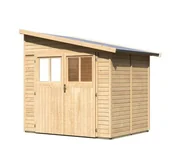 Altany ogrodowe - KARIBU dom drewniany BOMLITZ 2 (68357) natur - miniaturka - grafika 1