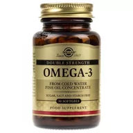 Witaminy i minerały dla sportowców - Solgar Solgar, Double Strength Omega-3, 30 kapsułek - miniaturka - grafika 1