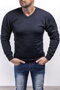 Swetry męskie - Sweter męski 2200 - kobaltowy - Risardi - miniaturka - grafika 1