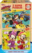 Puzzle - Educa Puzzle 2x50 elementów Mickey i Raźni Rajdowcy - miniaturka - grafika 1