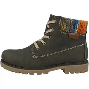 Rieker Damskie kozaki Z1420, Zielony Forest Orange Multi Mogano 55, 38 EU - Kozaki damskie - miniaturka - grafika 1