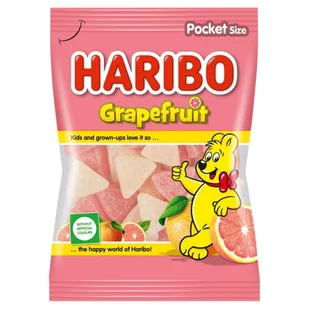 Haribo Grapefruit Żelki o smaku owocowym 80 g - Żelki - miniaturka - grafika 1