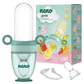 Smoczki do butelek - Neno Gusto Smoczek Do Owoców Z Łyżeczką Gryzak 6m+ - miniaturka - grafika 1