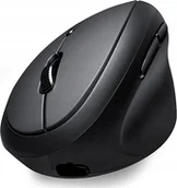 Myszki - Perixx PERIMICE-819, PERIMICE-819 - Wireless ergonomic vertical Mouse with Silent Click and small Design- Multi-Device, black - miniaturka - grafika 1