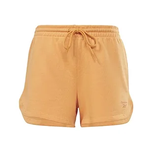Reebok Damskie szorty French Terry Brzoskwiniowe Fuzz, S, Brzoskwinia Fuzz, S - Spodenki damskie - miniaturka - grafika 1