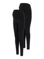 Legginsy - MAMALICIOUS Mama Licious MLEMMA legginsy ciążowe damskie, 2 sztuki, Black 1, M - miniaturka - grafika 1