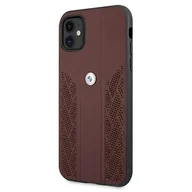 Etui i futerały do telefonów - BMW Etui BMHCN61RSPPR iPhone 11 6,1" czerwony/red hardcase Leather Curve Perforate BMW000444 - miniaturka - grafika 1