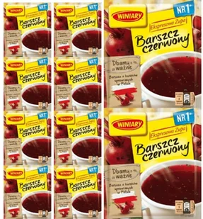 WINIARY Barszcz Czerwony Express 10x60g - Zupy w płynie - miniaturka - grafika 1