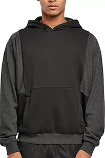 Urban Classics Męska bluza z kapturem, czarna/charcoal, XXL, czarny/węgiel drzewny, XXL - Bluzy męskie - miniaturka - grafika 1
