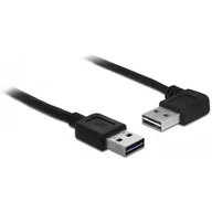 Kable USB - Delock EASY-USB-KAB.2.0 A (gewink. RE/LI)-> eus-A 0.5 m Czarny 85176 - miniaturka - grafika 1