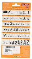 Etykiety do drukarek - Etykiety z literami i cyframi, kolor: czarny, litery 2,5 mm, białe - miniaturka - grafika 1