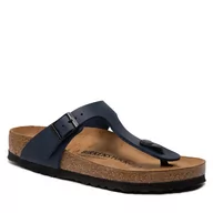 Klapki i japonki damskie - Birkenstock Japonki Gizeh 0143621 Blue - miniaturka - grafika 1