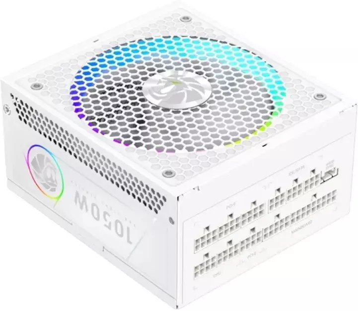 GameMax Power Supply, 80 PLUS, Gold RGB 1050G WH 1050 W