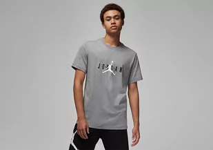 Nike Air Jordan Stretch Crew Tee Carbon Heather - Koszulki męskie - miniaturka - grafika 1