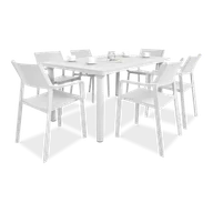 Meble ogrodowe - Zestaw ogrodowy Nardi TRILL/LIBECCIO 6+1 Bianco - miniaturka - grafika 1