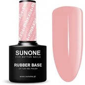 Lakiery hybrydowe - Baza hybrydowa SUNONE Rubber Base Pink 04 12 ml - miniaturka - grafika 1