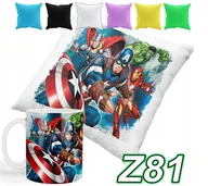 Gadżety dla niej i dla niego - ZESTAW KUBEK +POSZEWKA Z NADRUKIEM PREZENT AVENGERS BAJKI +IMIĘ - miniaturka - grafika 1