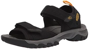 KEEN Męskie sandały Targhee III z otwartymi palcami H2-M, czarno-żółte, 6 UK - Moda i Uroda OUTLET - miniaturka - grafika 1