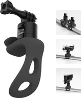 Akcesoria do kamer sportowych - Mocowanie paska do kamery sportowej TELESIN, silikonowy pasek na kierownicę roweru/motocykla, mocowanie z szybkozłączką, 2-stopniowa regulacja, zamiennik do GoPro Hero 12/11/10/9, DJI OSMO Action, Insta360 X4/X3, akcesoria do kamer sportowych - miniaturka - grafika 1