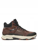 Sneakersy damskie - Pepe Jeans Sneakersy PMS60030 Fioletowy - miniaturka - grafika 1