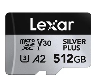 Lexar 512GB microSDXC Silver Plus UHS-I U3 A2 V30 - Karty pamięci - miniaturka - grafika 1