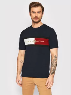 Koszulki męskie - Tommy Hilfiger T-Shirt ICONS Insert MW0MW25064 Granatowy Regular Fit - grafika 1