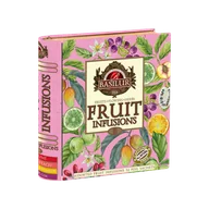 Herbata - Basilur FRUIT INFUSIONS VOL. III zestaw bezkofeinowych herbat 4 smaki OWOCOWE saszetki w puszce - 32 x 2g - miniaturka - grafika 1