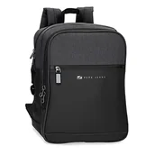 Plecaki - Pepe Jeans Jarvis torebka czarna 25 x 16 x 1 cm poliester, czarny, Taille unique, Plecak 15,6 sztuk - miniaturka - grafika 1