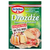 Proszki do pieczenia, drożdże - Dr. Oetker drożdże instant 14g - miniaturka - grafika 1