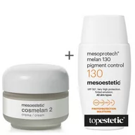 Zestawy kosmetyków damskich - Mesoestetic Cosmelan 2 krem wybielający, krem na przebarwienia 30 g + Mesoprotech Melan 130+ 50 ml GRATIS! - miniaturka - grafika 1