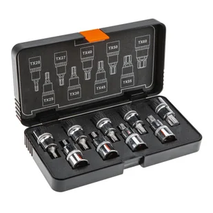 Neo Tools Zestaw końcówek Torx 08-707 1/2 cala 9 elementów) - Akcesoria do elektronarzędzi - miniaturka - grafika 2