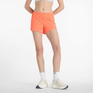 Spodnie sportowe damskie - Spodenki damskie New Balance WS41286URR pomarańczowe - miniaturka - grafika 1