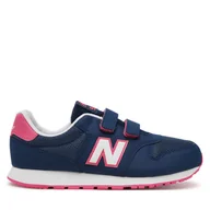 Buty dla dziewczynek - Sneakersy New Balance GV500VP1 Niebieski - miniaturka - grafika 1