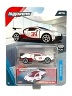 Samochody i pojazdy dla dzieci - MAJORETTE SHOWROOM DELUXE BUGATTI CHIRON PUR SPORT BIAŁY 1:64 8502001000 - miniaturka - grafika 1