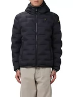 Kurtki męskie - Blauer Kurtki Krótkie Wyściełane Pióro Kurtka Mężczyźni, 999 Czarny, L - miniaturka - grafika 1